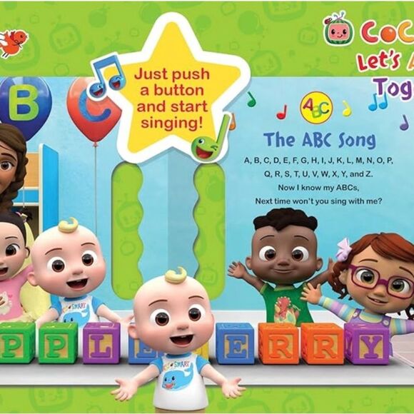 PREOWNED … COCOMELON “Let's All Sing Together” Interactive Book - Picture 4 of 5